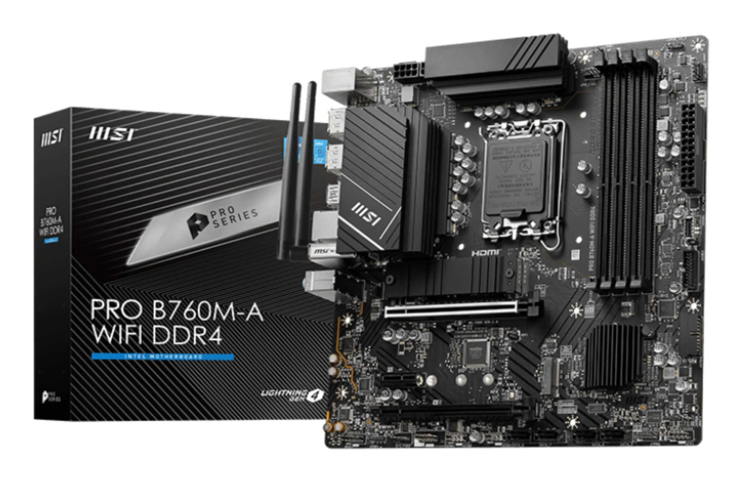 Win OS付PRO B760M-A WIFI DDR4 MSI PRO B760M-A WIFI DDR4 LGA 1700 mATX Motherboard - Multitronic